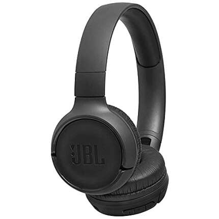 JBL Tune 500BT by Harman Powerful Bass Wireless On-Ear Headphones with Mic, 16 Hours Playtime & Multi Connect Connectivity (Black)