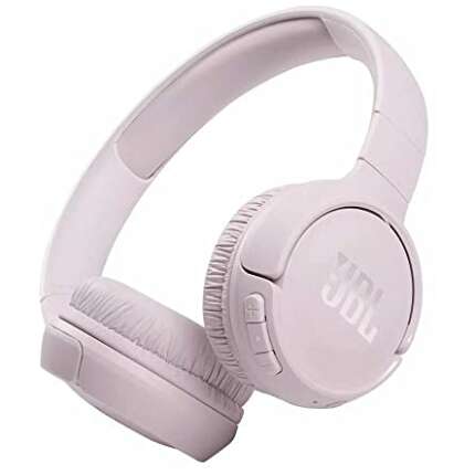 JBL Tune 510BT, On Ear Wireless Headphones with Mic, up to 40 Hours Playtime, JBL Pure Bass, Quick Charging, Dual Pairing, Bluetooth 5.0 & Voice Assistant Support for Mobile Phones (Rose)