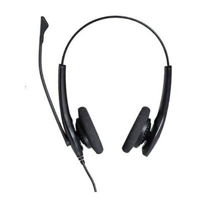 Jabra Biz 1100 Duo USB NC Global Wired On Ear Headphone with Mic (Black)