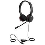 Jabra Evolve 20 UC Stereo Wired Headset / Music Headphones (U.S. Retail Packaging)