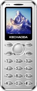 KECHAODA 115 Slim Card Size Dual Sim Phone with External Memory Slot (1.44Inch, Silver)