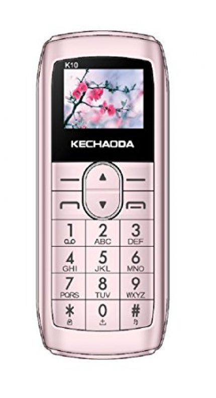 KECHAODA K10 Finger Bluetooth Phone, Single SIM, 1.68cm (0.66 inch) Display, 300mAh Battery, Wireless FM, BIS Certified (Rose Gold)