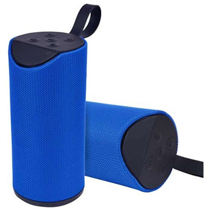 Kewl TG-113 Portable Bluetooth Speaker with Powerful Stereo Sound and A Power Bank (Dark Blue)