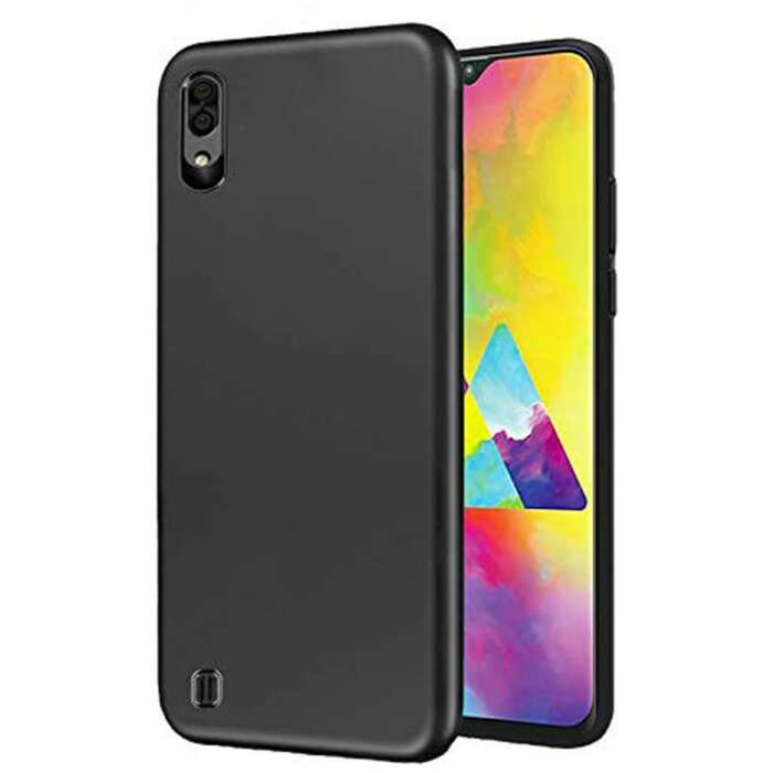 LazyLion Back Cover Case for Samsung Galaxy M10, Stylus Silicon Case with Soft Feel and Ultra Safety (Pack of 1)