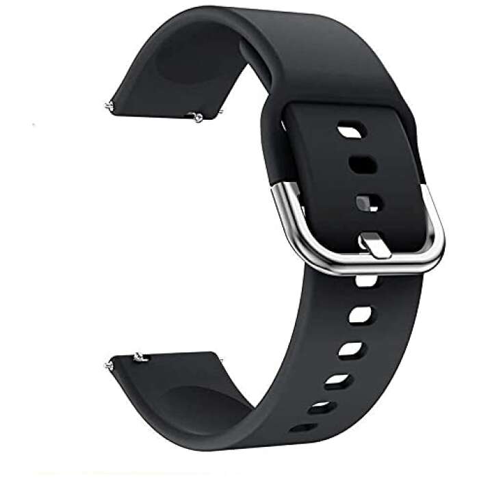 Liddu Band Watch Strap Belt for Realme Watch 3 Series : Realme Watch 3 and Realme Watch 3 Pro Smartwatch (Black)