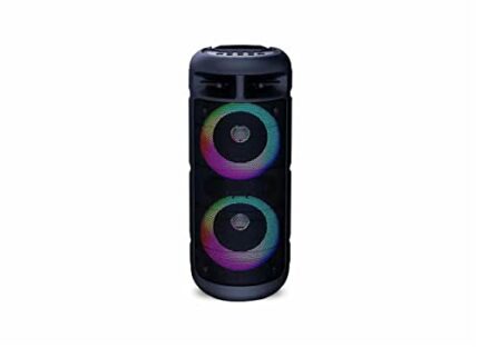 MODGET BLAST100 Bluetooth Speaker/Karaoke/RGB/Dual 4" Drivers/USB/TF/AUX/TWS 35 W Bluetooth Party Speaker (Black, Stereo Channel)