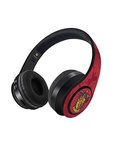 Macmerise Crest Gryffindor On-Ear Bluetooth Headphones with Upto 10 Hours Playback, FM Radio, SD Card, Soft Padded Ear Cushions and Passive Noise Isolation | Decibel Wireless Headphone