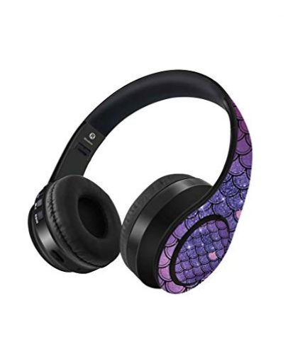 Macmerise Mystic Purple Wireless Headphone with 10 Hours Battery Music Controls Passive Noise Isolation Aux Cable Connectivity Mic Noise Cancellation & Hands Free Calling