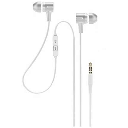 Meyaar SPN Edition Wired Durable Earphone Metal Earphones Earbuds with Microphone & Deep Bass Clear Sound Noise Isolating in Ear Headphones, Ear Buds for All Smartphones (Metal White)
