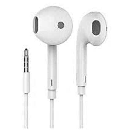 Mobiles Generic Wired in-Ear Headphones Compatible with Especially All Vivo Smartphones (White) 6934