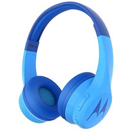 Motorola Squads 300 Wireless Bluetooth Over The Ear Headphone with Mic (Blue)