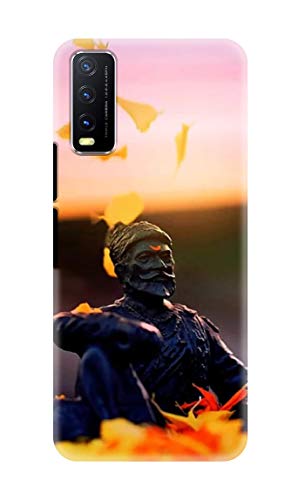 NDCOM® Shivaji Maharaj Wallpaper Printed Hard Mobile Back Cover Case for  VIVO Y20 - Phone Smart