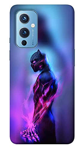 NDCOM Black Panther Printed Hard Mobile Back Cover Case for OnePlus 9