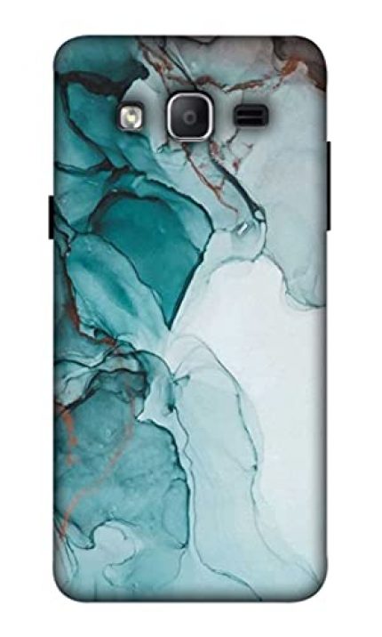 NDCOM Blue Green Marble Printed Hard Mobile Back Cover Case for Samsung Galaxy On7 Pro