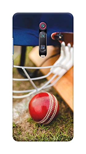 NDCOM Cricket Bat Ball Printed Hard Mobile Back Cover Case for Redmi K20 PRO