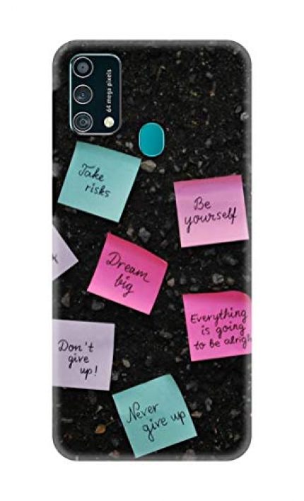 NDCOM Inspirational Quotes Printed Hard Mobile Back Cover Case for Samsung Galaxy F41