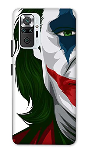 NDCOM Joker Half Face Printed Hard Mobile Back Cover Case for REDMI Note 10 PRO MAX
