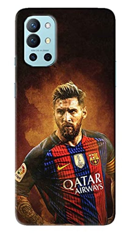 NDCOM Lionel Messi Football Star Printed Hard Mobile Back Cover Case for OnePlus 9R