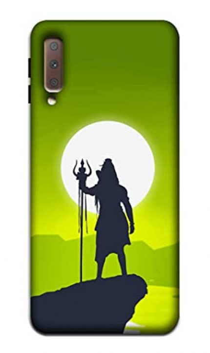 NDCOM Lord Shiva Shadow Printed Hard Mobile Back Cover Case for Samsung Galaxy A7 2018