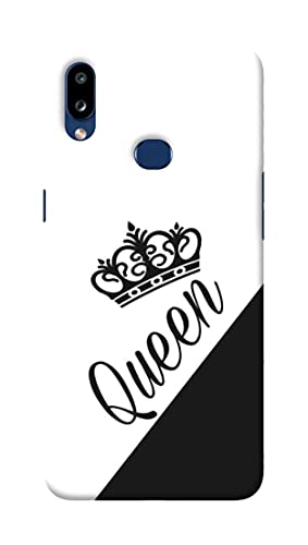 NDCOM Queen Crown Girly Printed Hard Mobile Back Cover Case for Samsung Galaxy A10s