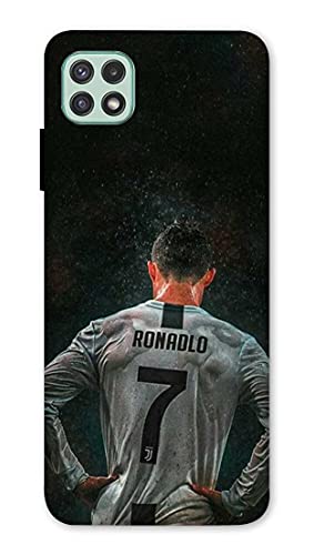 NDCOM Ronaldo Football Player Printed Hard Mobile Back Cover Case for Samsung Galaxy A22 5G