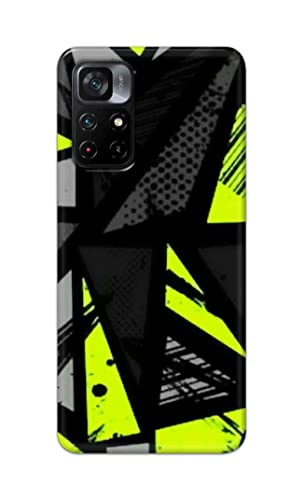 NDCOM for Abstract Neon Printed Hard Mobile Back Cover Case for Poco M4 Pro 5G