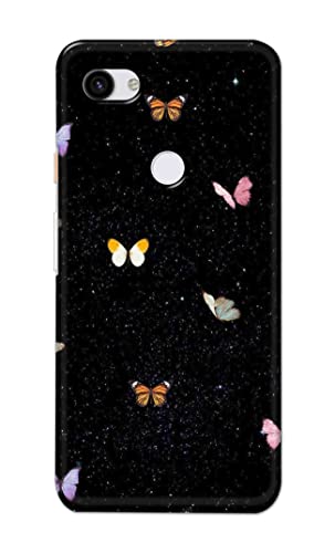 NDCOM for Butterflys in The Sky Printed Hard Mobile Back Cover Case for Google Pixel 3a XL
