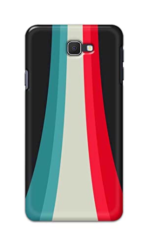 NDCOM for Color Stripes Rainbow Printed Hard Mobile Back Cover Case for Samsung Galaxy J7 Prime