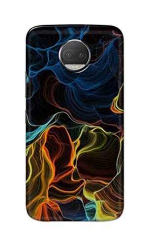 NDCOM for Color Swirl Printed Hard Mobile Back Cover Case for Motorola Moto G5s Plus