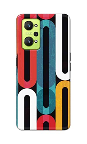 NDCOM for Colorful Pattern Designer Printed Hard Mobile Back Cover Case for Realme GT Neo 3T