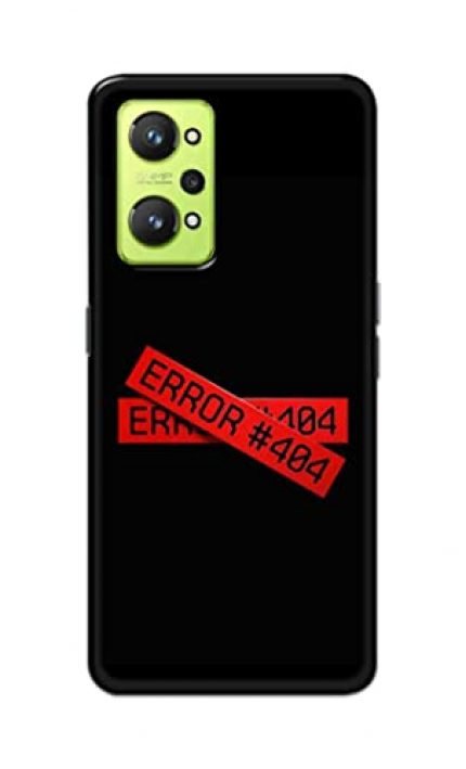 NDCOM for Error 404 Printed Hard Mobile Back Cover Case for Realme GT Neo 3T