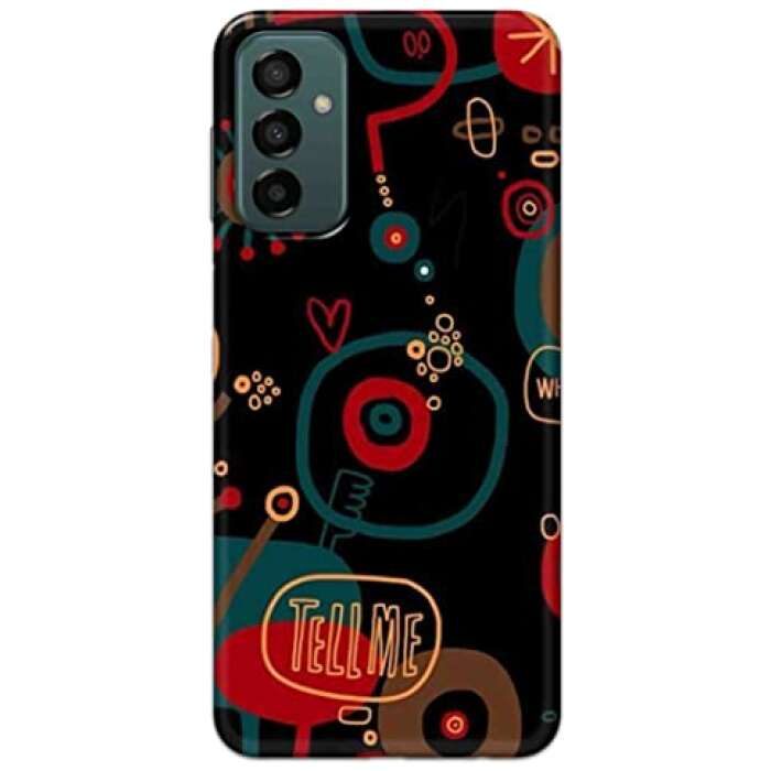 NDCOM for Tell Me Printed Hard Mobile Back Cover Case for Samsung Galaxy F23 5G
