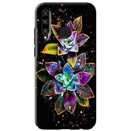 NDCOM® Beautiful Flowers Printed Hard Mobile Back Cover Case for Huawei Honor 20i