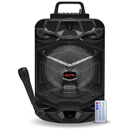 NEUTON Bang Trolley Speaker, 40 watts, Karaoke Bluetooth Party Speaker with Remote, Built-in Amplifier & Mic