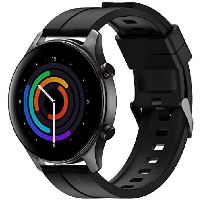 Noise Newly Launched Noise Evolve 2 Play AMOLED Display Smart Watch with Fast Charging, Always On Display, 50 Sports Modes, Hindi Language Support, Noise Health Suite (Jet Black)