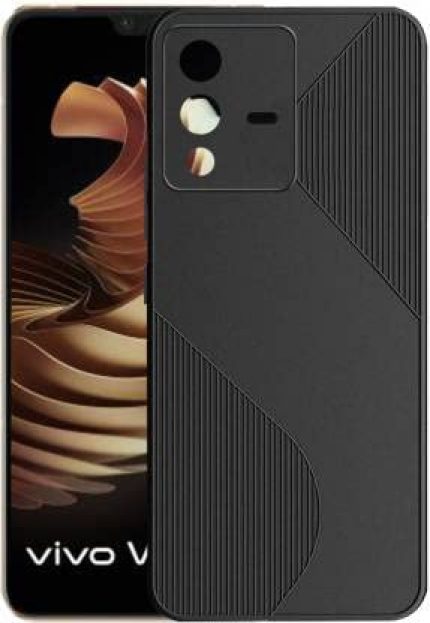 OxMore Back Cover for Vivo V 23 (5G) (TPU | Flexible | Shock Proof | Silicon) (Black)