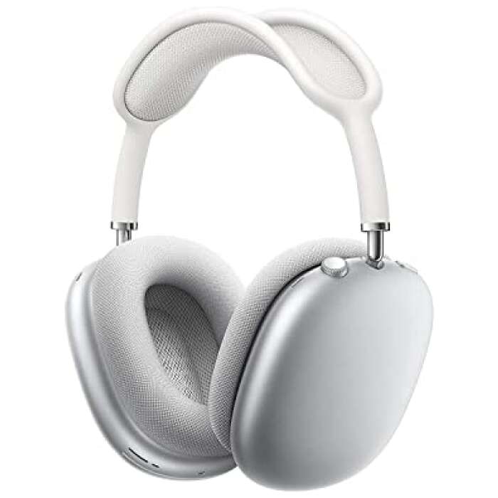 P9 Plus Compatible Air-pods Headphone Max Bluetooth Headset (Silver, On The Ear)