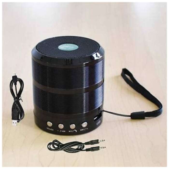 PDY Fashion Mini Bluetooth Speaker WS 887 with FM Radio, USB Pen Drive Slot and Memory Card Slot, AUX Input Mode Speaker