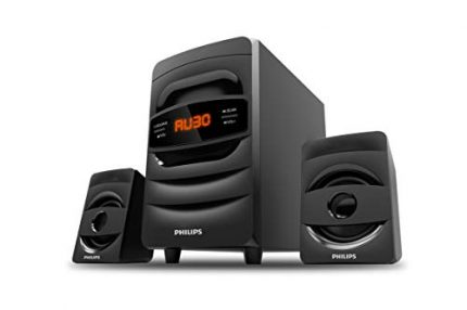 Philips Audio MMS2625B 32W 2.1 Channel Wireless Bluetooth, Wired Multimedia Computer Speaker - Black