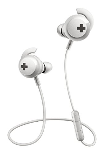 Philips Bass+ Bluetooth Earphones Headphone, White