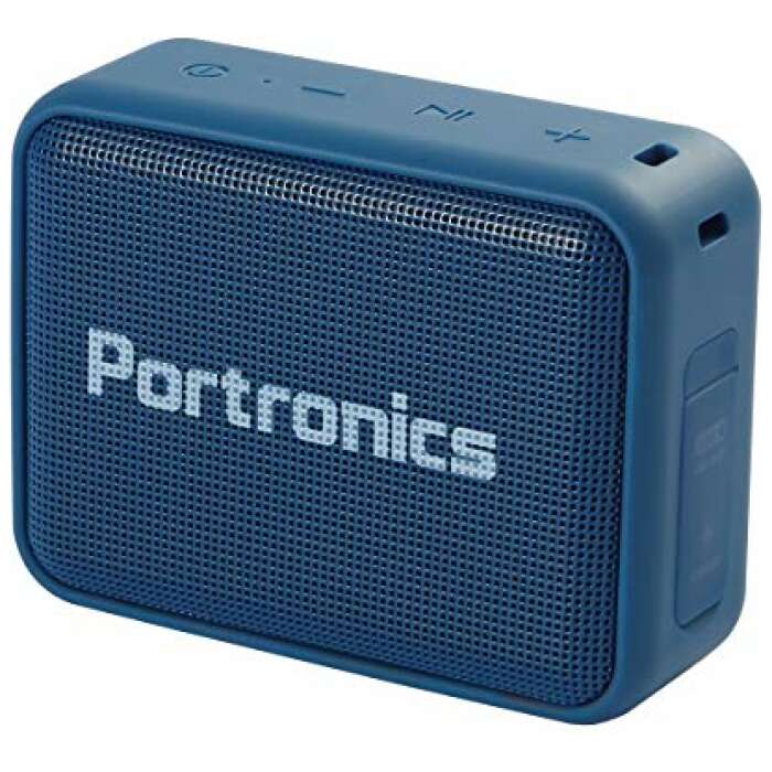 Portronics Dynamo 5W POR-737 Bluetooth 5.0 Portable Stereo Speaker with TWS, USB Music & FM Music and Clear Bass Sound (Blue)