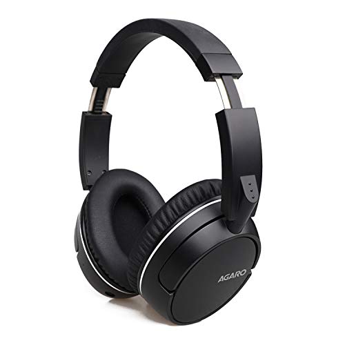 (Renewed) AGARO Aspire Over-Ear Bluetooth Headphones with Mic (Black)