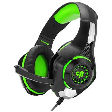 (Renewed) Cosmic Byte GS410 Headphones with Mic and for PS4, Xbox One, Laptop, PC, iPhone and Android Phones (Black/Green)