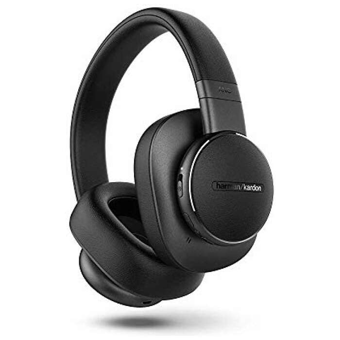 (Renewed) Harman Kardon Fly ANC Wireless Over-Ear Headphone with Active Noise Cancellation, 20 Hrs of Playtime, Quick Charging & Built-in Voice Assistant(Black)