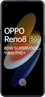 (Renewed) OPPO Reno8 5G (Shimmer Black, 128 GB) (8 GB RAM)
