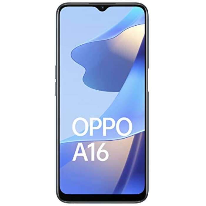 (Renewed) Oppo A16 (Crystal Black, 4GB RAM, 64GB Storage) | Flat Rs. 2750 Off with Select Bank Cards