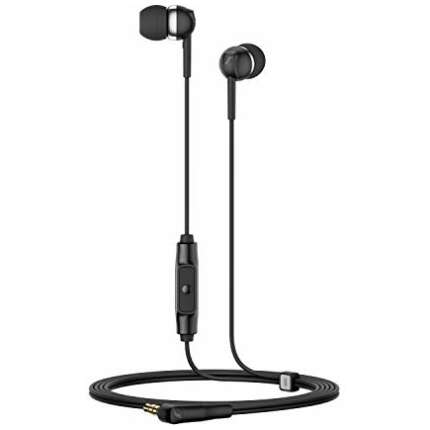 (Renewed) Sennheiser CX 80s Wired In Ear Earphone with Mic (Black)