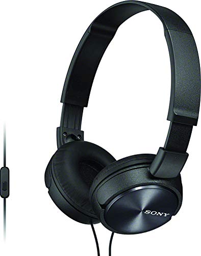 (Renewed) Sony MDR ZX310AP - ZX Series On Ear Headphone with Mic (Blue)