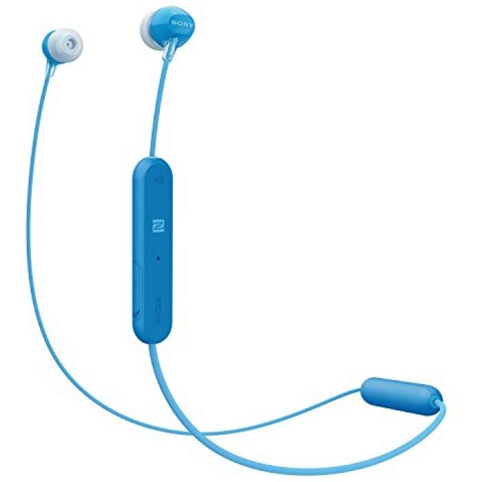 (Renewed) Sony WI-C300 Wireless In-Ear Headphones (Blue)