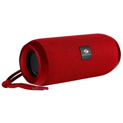 (Renewed) ZEBRONICS Zeb-Action 5 Watt Truly Wireless Bluetooth Portable Speaker (Red)